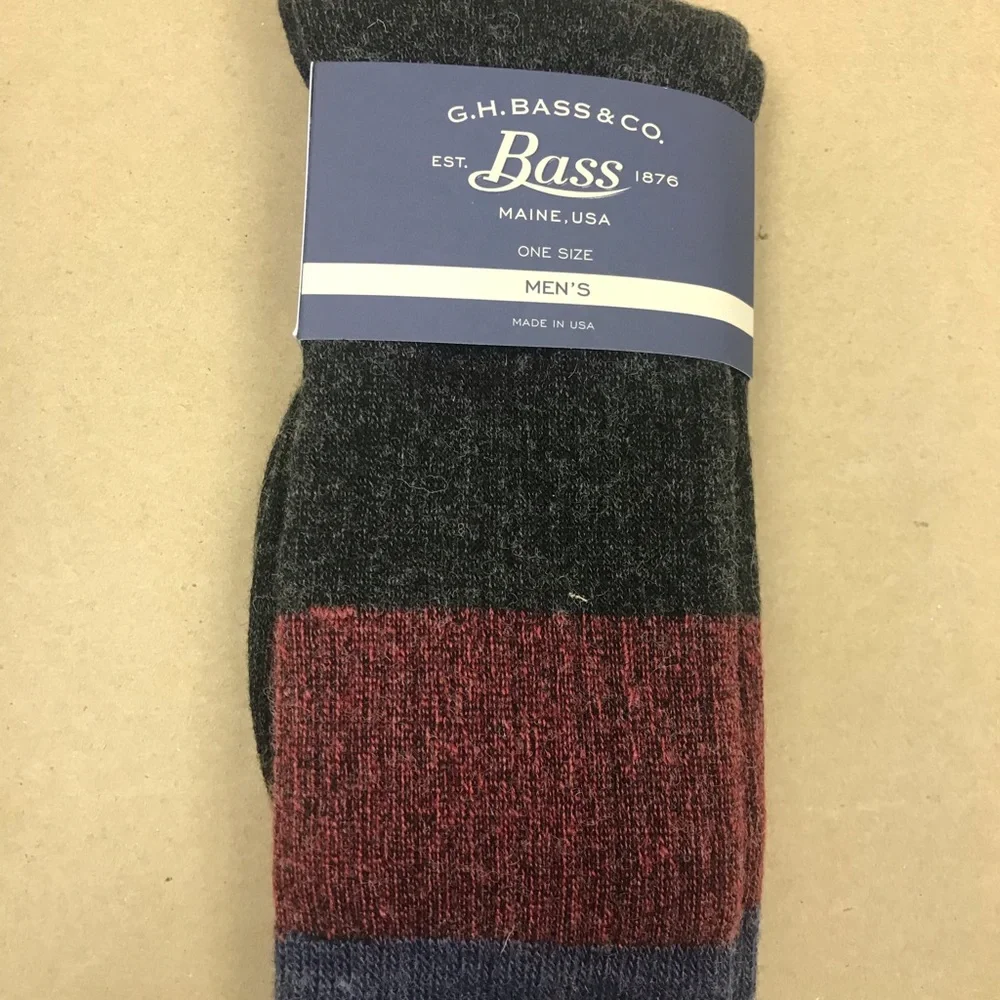 COPY - COPY - G H Bass thick merino wool socks men 2 pairs - Picture 3 of 5